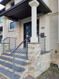 Modern Square Stairs Balcony Hand Rail Staircase Railing Kit - Aluminium