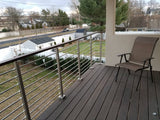 Modern Square Stairs Balcony Hand Rail Staircase Railing Kit - Aluminium