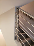Modern Stairs Balcony Hand Rail Staircase Railing Kit - Aluminium Knee Wall Board