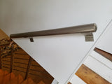 Brushed Nickel Round Wall Mount Modern Stair Handrail Grab Bar Staircase Railing Kit - Aluminium