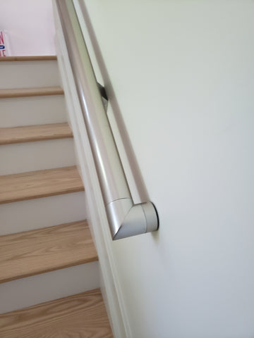 ADA Handrail Kit Grabbar Metallic
