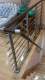 Wall Mount Modern Stair Hand Rail Staircase Railing Kit - Aluminium