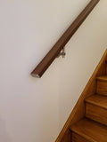 Square Flat Wall Mount Modern Stair Hand Rail Staircase Railing Kit with Wall Returns