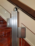 Modern Square Stairs Balcony Glass Handrail Staircase Railing Kit - Glass NOT included