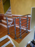 Modern Square Stairs Balcony Hand Rail Staircase Railing Kit - Aluminium