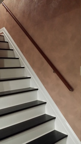Wall Mount Modern Stair Hand Rail Staircase Railing Kit - Aluminium