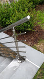 Modern Stairs Balcony Backyard Porch Patio Handrail Staircase Railing Kit - Aluminium Top Connected
